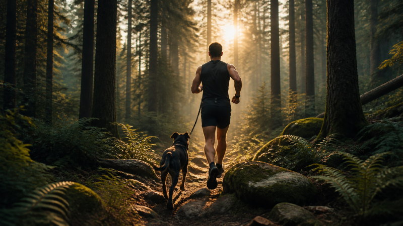 K9X conditions screen showing forest trail weather guidance
